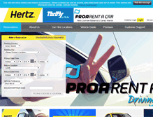 Tablet Screenshot of proarentacar.com